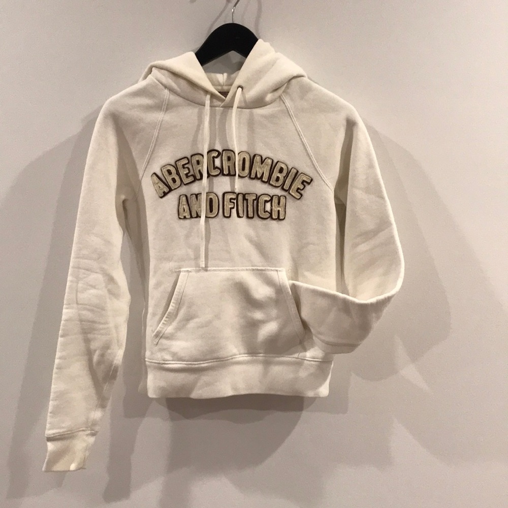 A & F Cream Ski Hoodie